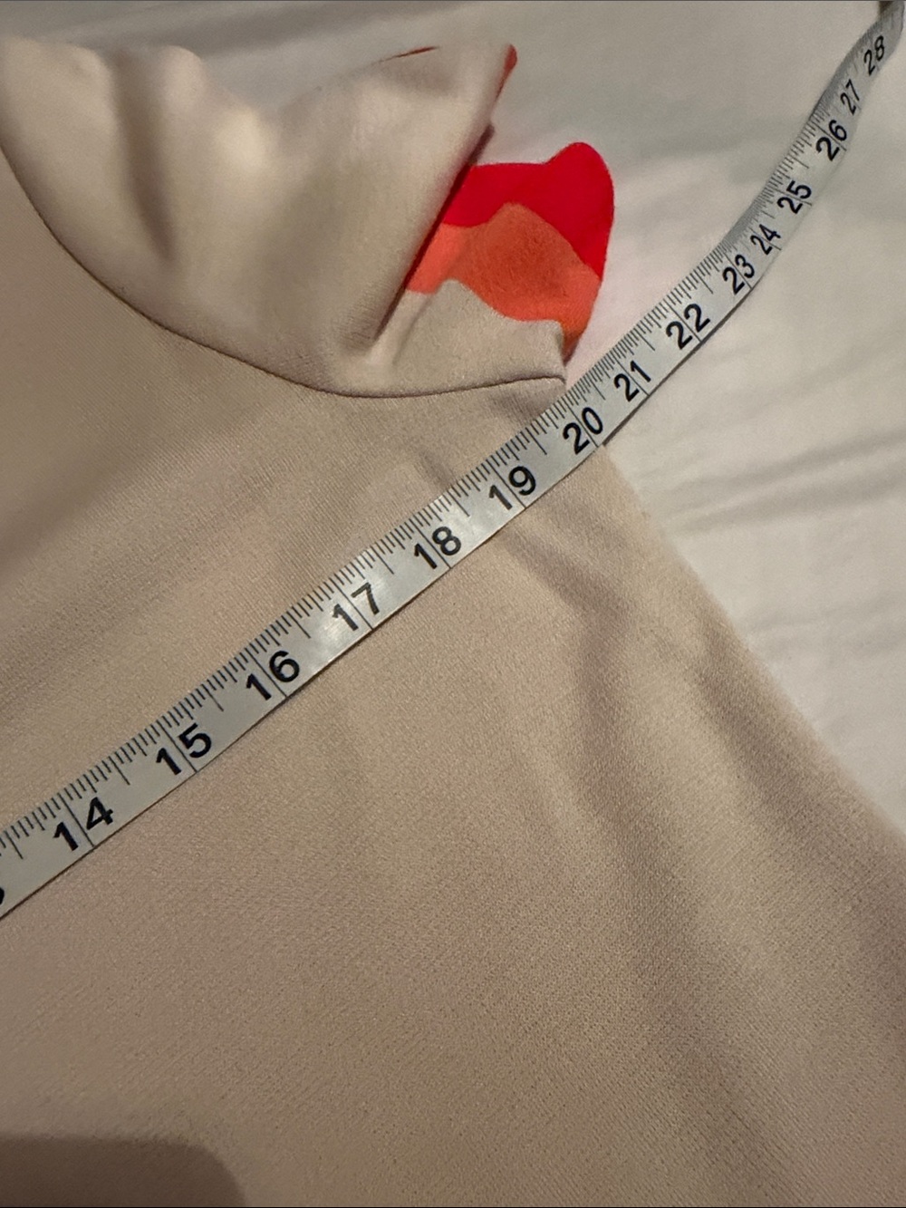 St. John Cream & Black Short Sleeve Colorblock Dress with Pink and Red Stripes - Picture 9 of 10